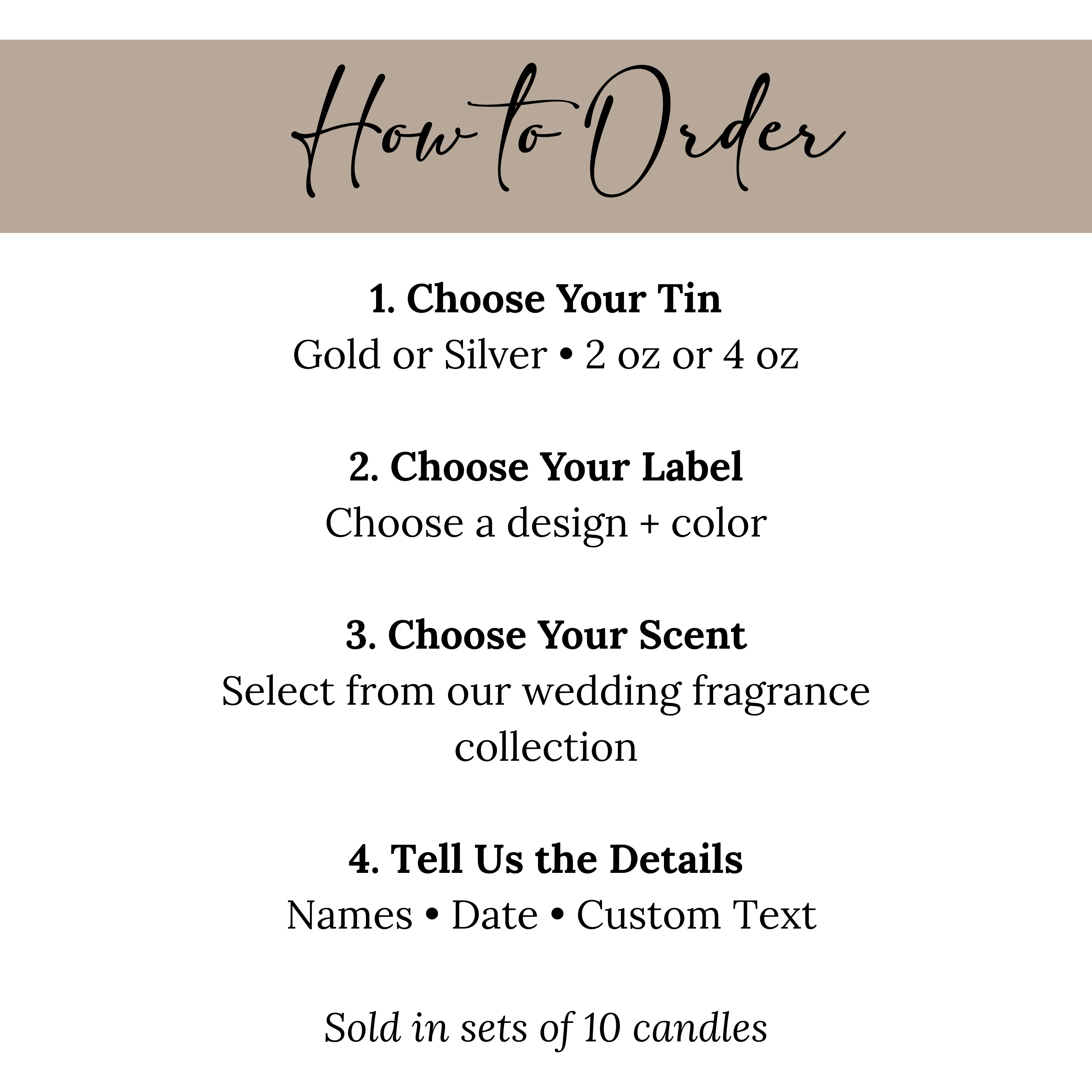 Personalized Classic Initial Wedding Favor Candle