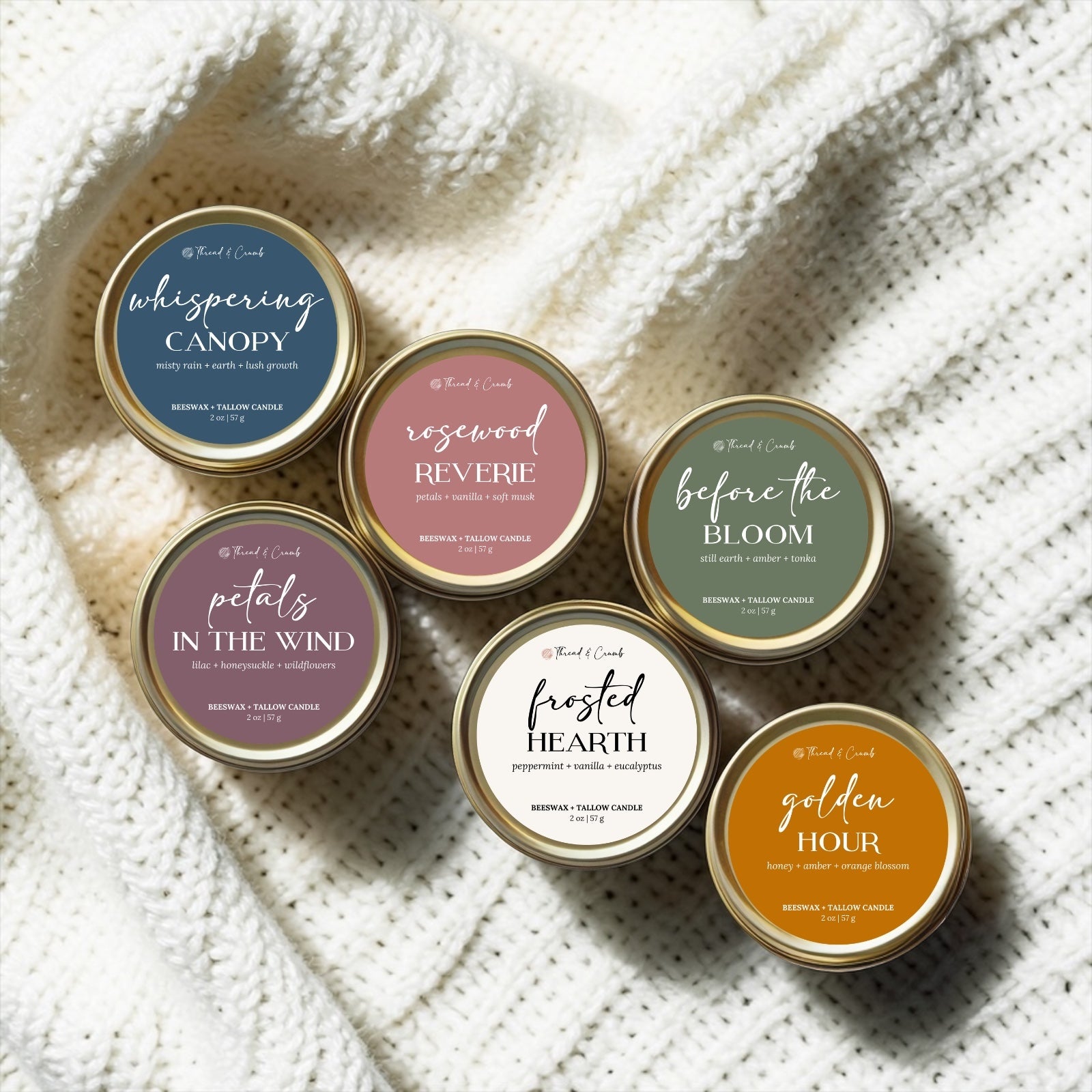 Core Candle Sampler — Set of 6 x 2 oz Candles