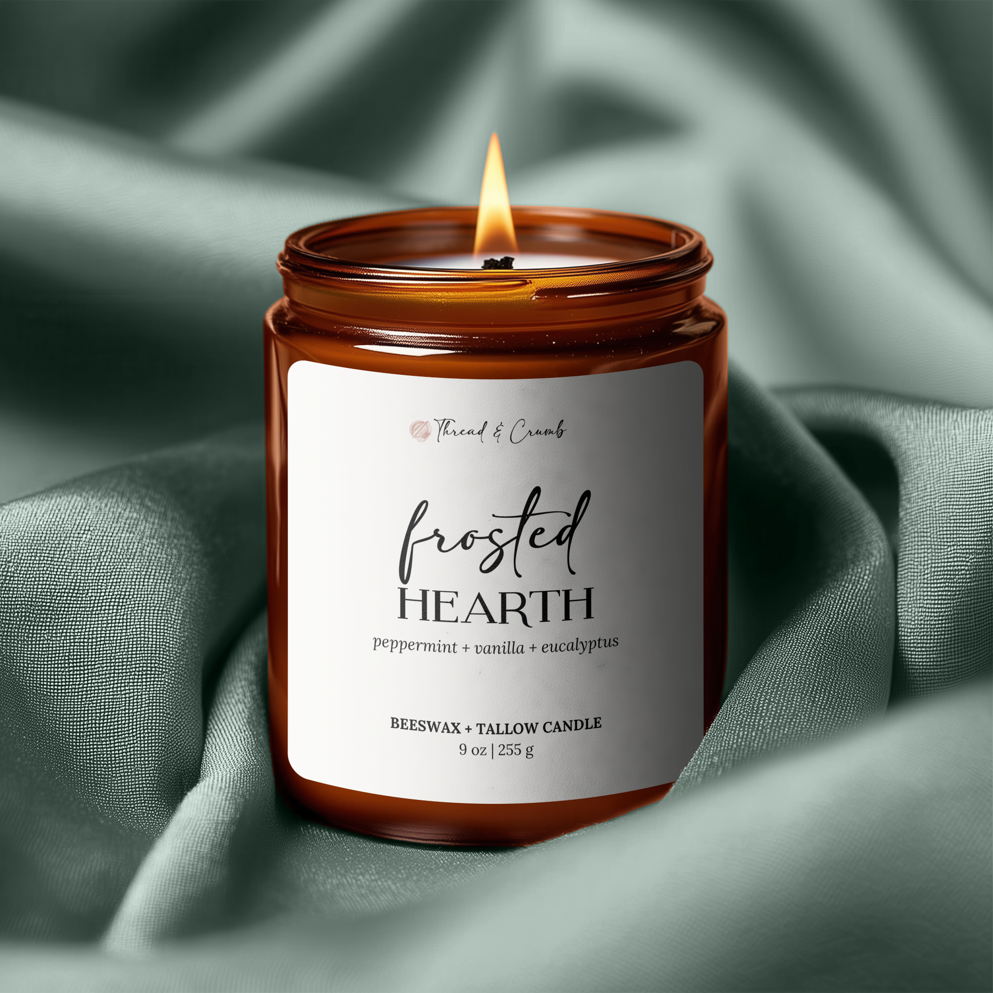 Frosted Hearth Candle – Core Collection