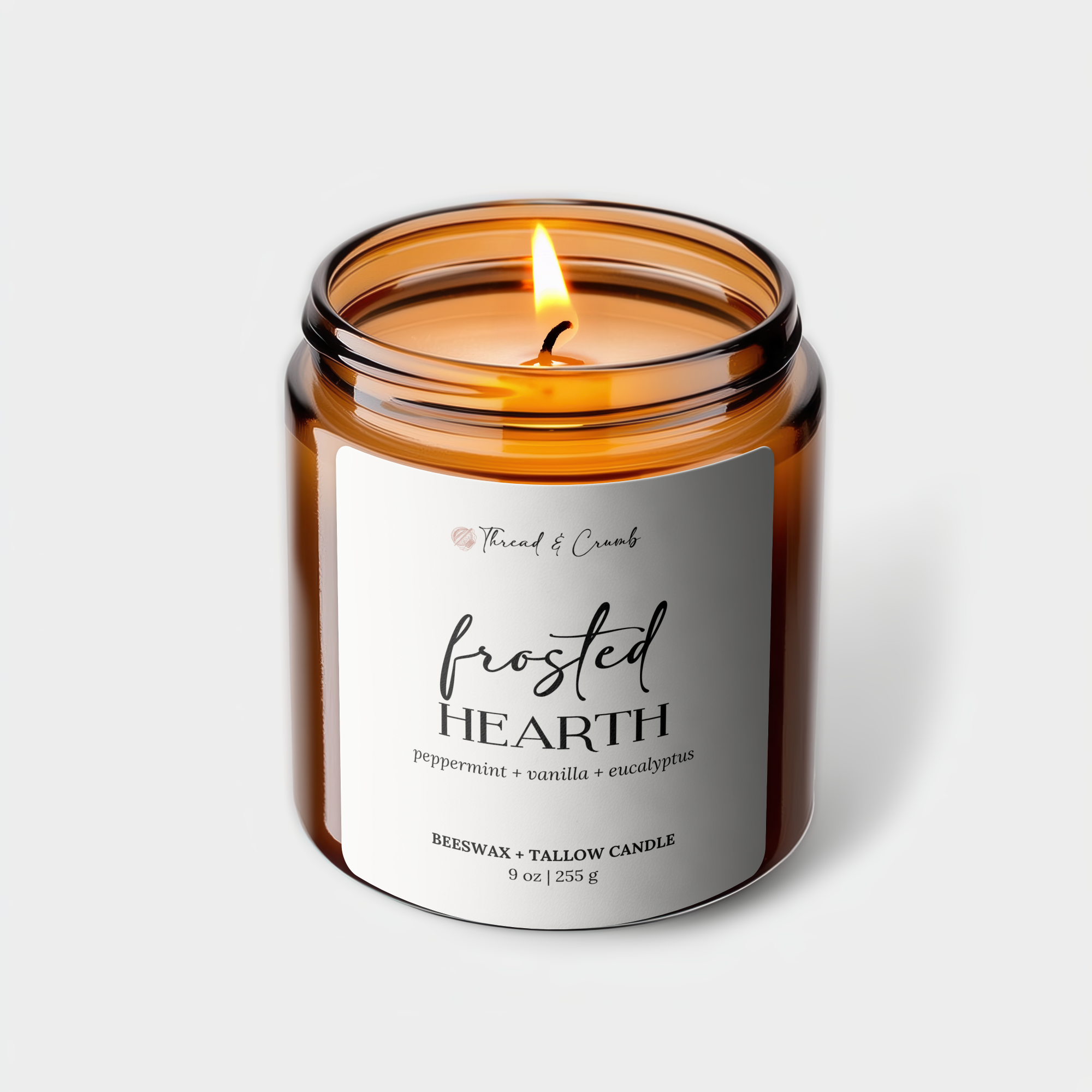 Frosted Hearth Candle – Core Collection