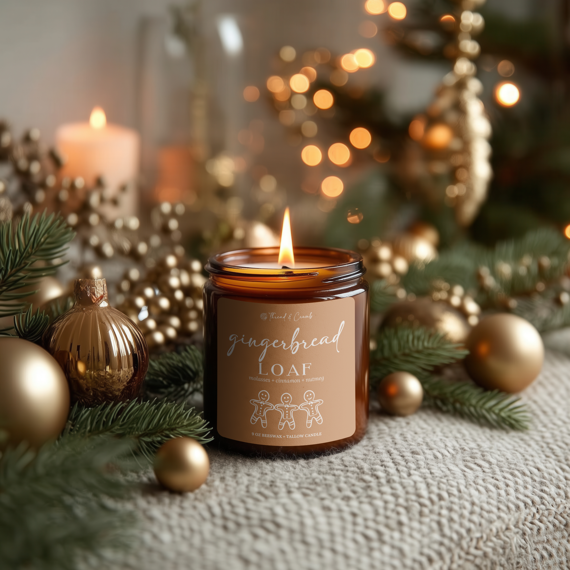 Gingerbread Loaf Candle — The Winter Edit