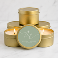 Personalized Initial Wedding Favor Candle