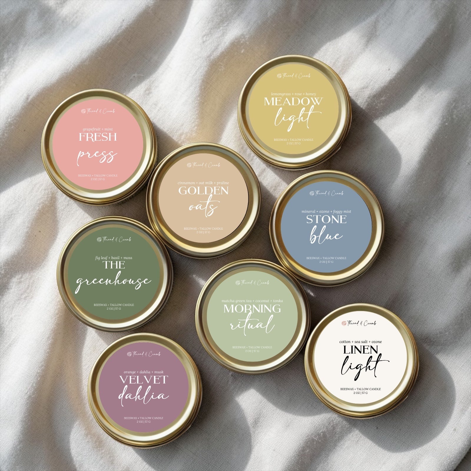 Spring Collection Candle Sampler – Set of 8 2 oz Candles