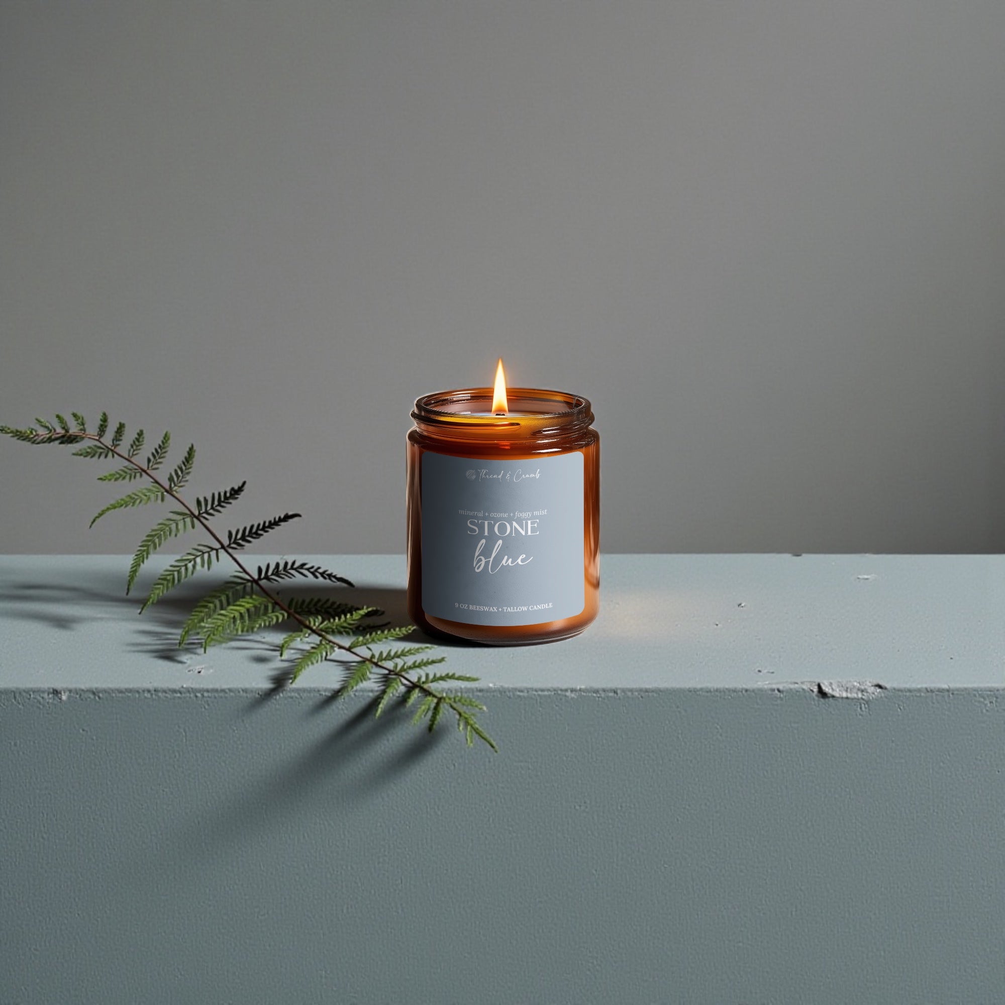 Stone Blue Candle – Spring Collection