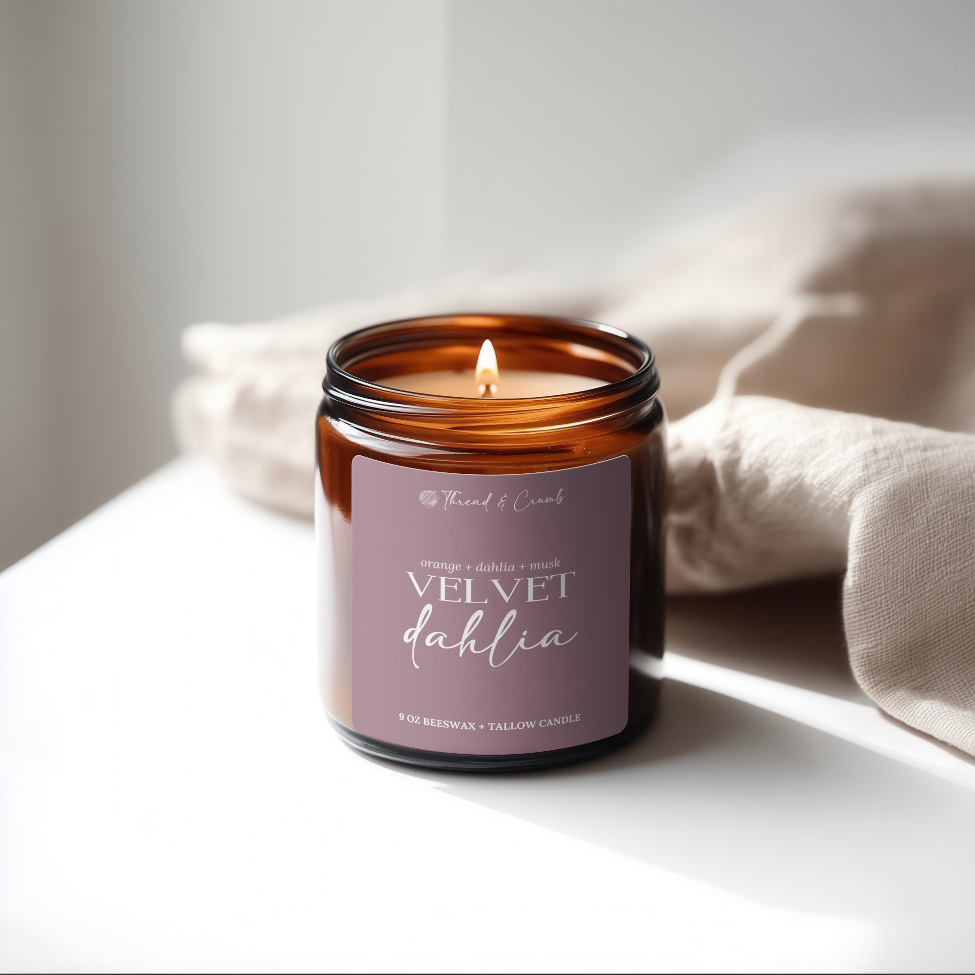 Velvet Dahlia Candle – Spring Collection