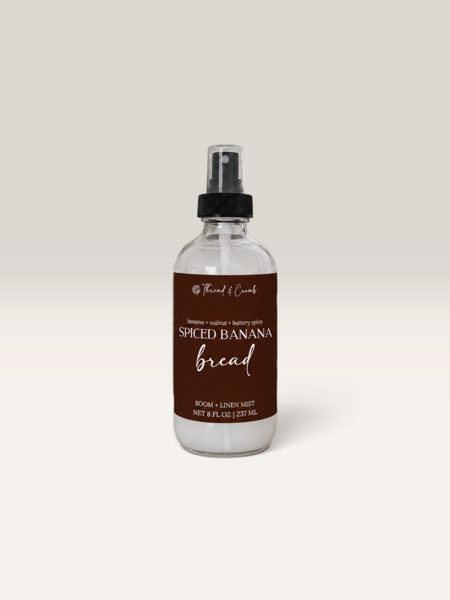 Spiced Banana Bread fall room and linen spray with banana, walnut and buttery spice fragrance notes
