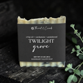 Twilight Grove handmade tallow soap with crisp air, cardamom and sandalwood fragrance notes